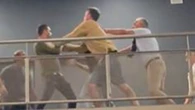 Watch astonishing moment LaLiga club's ex-president brawls with fans during game
