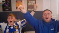 Littler & AngryGinge celebrate after predicting Maguire's United winner