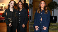 Alex Scott and Jess Glynne look loved up at London Fashion Week show