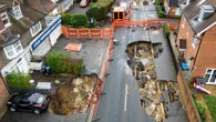 Huge 65ft sinkhole 'may take months to fix due to network of hidden tunnels'