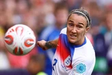 Lucy Bronze sets England record in final with Kane trailing in her wake