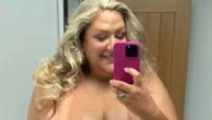 Pregnant Bake Off star Laura Adlington strips off to nothing but boob tape