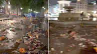 Sunderland fans blasted for state of Trafalgar Square after party