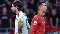 Awkward moment Ronaldo has to tell Szoboszlai he can't have his shirt