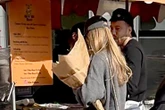 Sam Thompson's new girlfriend carries huge bouquet on romantic day out in London