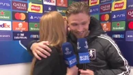 Aston Villa star's heartwarming interview with reporter sister