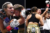 Towie's Demi Sims WINS boxing debut at Misfits 22 WITHOUT dad Tony in corner