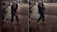 John Daly, 58, crunches drive over street with cigarette in mouth at NYE party