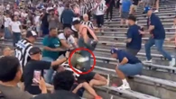 Shock as PSG fan stamps on rival supporter's head in Club World Cup brawl