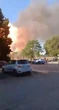Shocking moment petrol station EXPLODES in huge fireball in Rome injuring 21