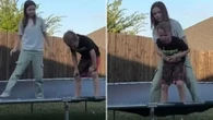 Incredible moment hero sister, 10, saves younger brother from choking