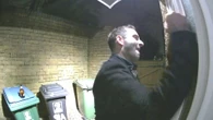Moment stalker kicks down door after sending chilling ‘I will rape you’ threat