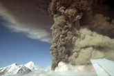 Watch moment idiot tourists climb into fiery mouth of active volcano