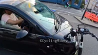 Vigilante cyclist who pushed bike into car he tried to stop makes bizarre excuse