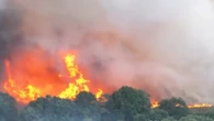 Major incident declared as huge blaze rips through heath with homes evacuated