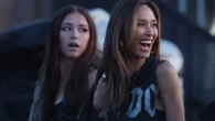 Myleene Klass twins with daughter Ava, 18, in hotpants at Spinal Tap filming