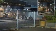Moment asylum seekers are 'snuck into' 4-star UK hotel under cover of darkness