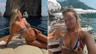 Tasha Ghouri shows off stunning figure in array of bikinis as she soaks up sun