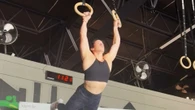 Moment gymnast falls 9ft on to her HEAD and shatters both her big toes