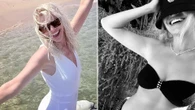 Holly Willoughby shows off beach hair in white swimsuit on Portugal holiday