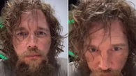 Hollywood star unrecognisable with scruffy hair and beard - can you guess who?
