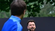 Sam Thompson spotted smiling at Zara's new man Louis Tomlinson at training