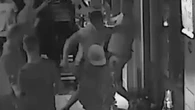 Shock moment Magaluf doorman floors Brit after being bottled in horror bar attack