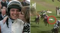 Grand National jockey paralysed in awful fall makes shock comeback for his kids