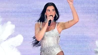 Dua Lipa shocks fans with 90s singer on stage as she stuns in diamonte bodysuit