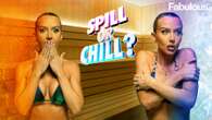 Faye Winter squirms as she takes on Fabulous' Spill or Chill challenge