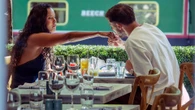 Maya Jama & Ruben Dias look loved up on romantic lunch as he kisses her hand