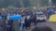 Horrifying moment car ploughs into huge crowd of fans near stadium