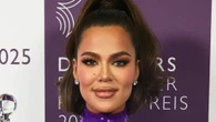 Khloe Kardashian looks incredible in skin tight purple dress at event in Germany