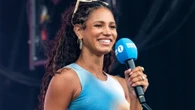 Pregnant Vick Hope asks Radio 1's Big Weekend crowd for baby name ideas