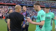 Furious Guardiola and Henderson clash on pitch after Palace's FA Cup triumph