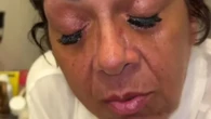 My gran tried lashes & I warned her not to - I’m sure they used nail glue