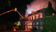 Huge fire rips through mansion on millionaire's row in Bank Holiday horror