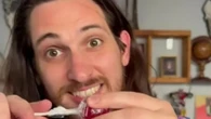 People are realising the easy way to unwrap a lollipop after 'years of teeth'