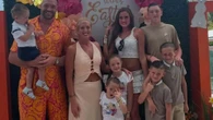 Paris Fury poses with family in Barbados but fans spot a child swearing AGAIN