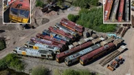 Inside abandoned UK train graveyard where locomotives left to rot for 35 YEARS