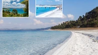 Beautiful lake that's been called the 'Turkish Maldives' with bright blue waters
