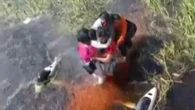 Crash survivors cling to plane for 36 HOURS in alligator-infested swamp