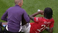 Ayden Heaven hands Utd injury scare as he is forced off against Fiorentina