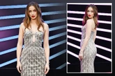 Ana de Armas shows off stunning figure in long silver dress at Ballerina premiere