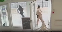 Moment shoplifter grabs £2k wedding dresses & sprints out bridal shop