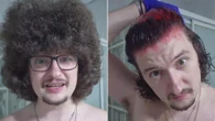 Viral hairy Man Utd fan shows off shock new look after dying his barnet