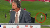 Ryder Cup fan flashes cameras live on TV during Sky Sports' coverage