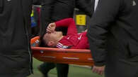 Lisandro Martinez in tears as he is stretchered off after sickening injury