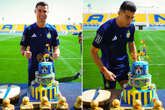 Ronaldo given incredible birthday cake by Al-Nassr with five Ballons d'Or