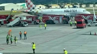 ‘Don’t look out windows’ plane passengers told after man sucked into engine